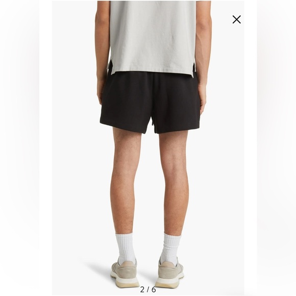 ESSENTIALS Fear of God Running Shorts Black Drawstring Loungewear Athleisure L - Picture 3 of 14